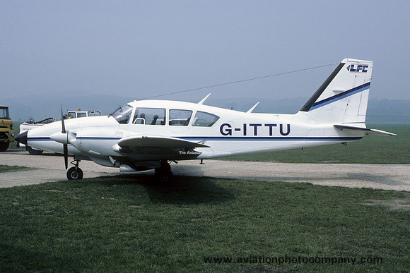 LFC Piper PA-23-250 Aztec E G-ITTU at Shoreham (1986)