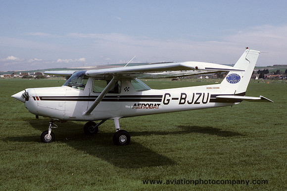 Wycombe Air Centre Reims/Cessna FA152 Aerobat II G-BJZU at Shoreham (1986)