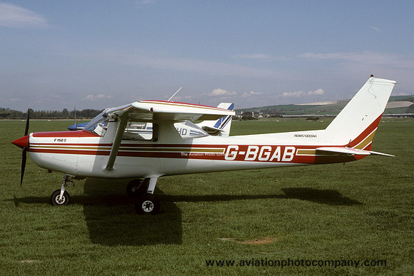 Reims/Cessna F152 G-BGAB at Shoreham (1986)