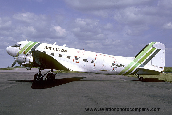 Air Luton Douglas C-47B G-AMPO (1985)