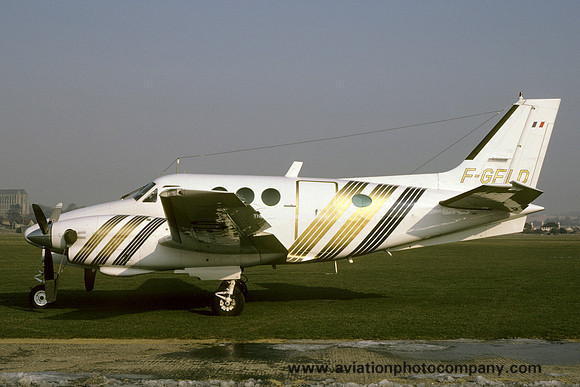 Camargue Air Transport Beech King Air C90 F-GFLD at Shoreham (1986)