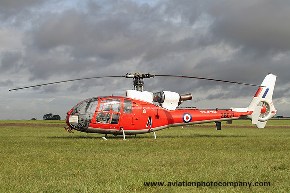 Ex RAF Westland Gazelle HT.3 ZB627/G-CZBK at RAF Scampton (2017)