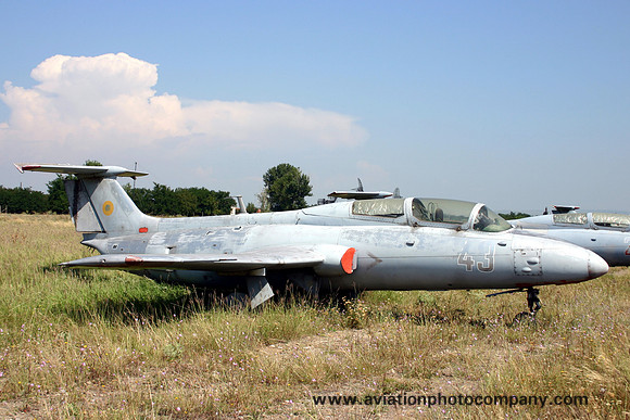 Romanian Air Force Aero L-29A Delfin 43 stored at Boboc (2006)