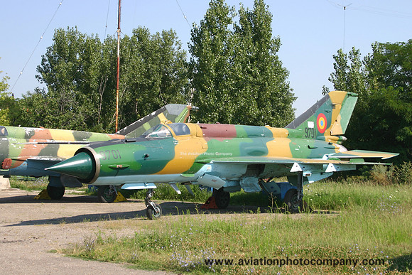 Romanian Air Force Mikoyan MiG-21MF 9701 at Boboc (2006)