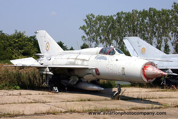 Romanian Air Force Mikoyan MiG-2PFM 5904 stored at Deveselu (2006)