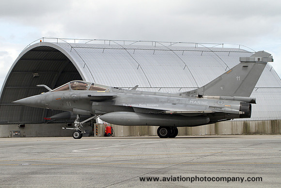 French Navy 11F Dassault Rafale M 11 at Landivsiau (2017)