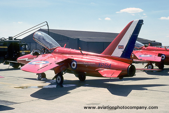 RAF Red Arrows Folland Gnat T.1 XP514 (1976)