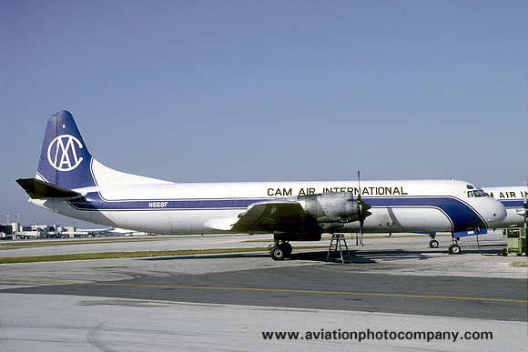 CAM Air International Lockheed Electra N668F (1986)