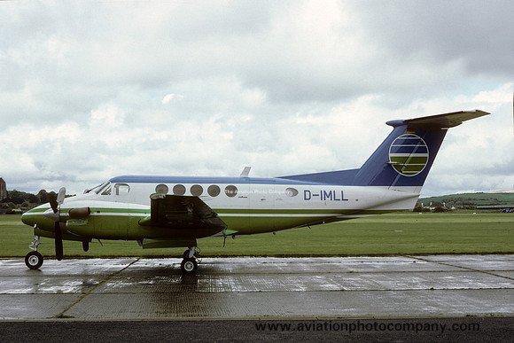Contactair Beech King Air 200 D-IMLL at Shoreham (1986)