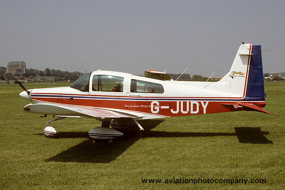 Grumman-American AA-5A Cheetah G-JUDY at Shoreham (1986)