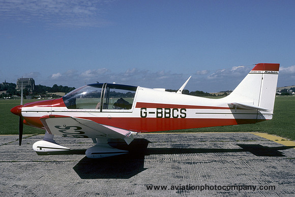 Robin DR.400 G-BBCS at Shoreham (1985)