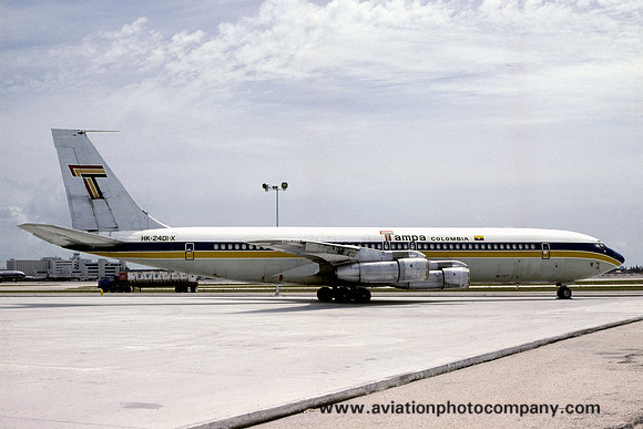 Tampa Colombia Boeing 707-373C HK-2401X (1982)