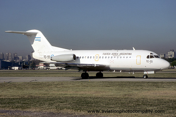 Argentinian Air Force Fokker F-28-1000 Fellowship TC-55 (2009)