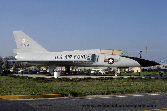 USAF Convair F-106A Delta Dart 57-2523 displayed at Andrews Air Force Base (1987)