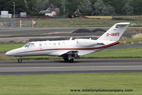 Breitenbach Software Engineering Cessna 525A CitationJet CJ2 D-IBBS at Prestwick (2015)