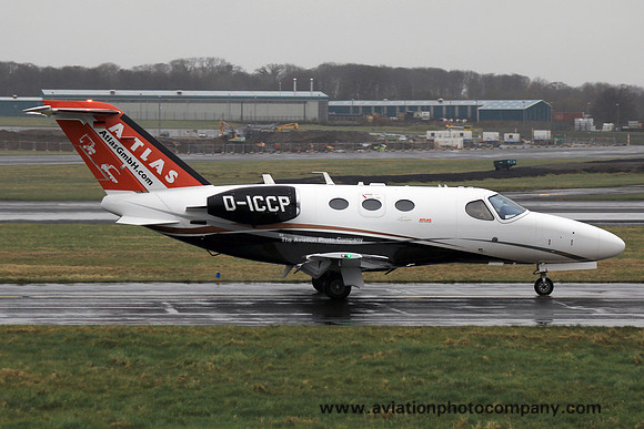 Atlas GmbH Cessna 510 Citation Mustang D-ICCP at Prestwick (20150