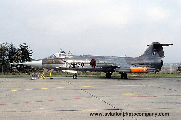 German Air Force JBG33 Lockheed F-104G Starfighter 20+70 (1984)