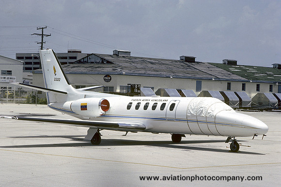 Venezuelan Air Force Cessna 550 Citation II 2222 (1985)