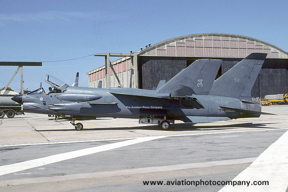 French Navy 12F Chance F-8E Crusader 34 (1991)
