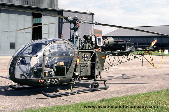 German Army HFS900 Sud Alouette II 76+55 (1991)