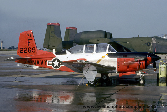 US Navy CTW-6 Beech T-34C Mentor 162269/F-71 (1988)