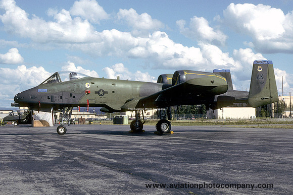 USAF 343 TFW 18 TFS Fairchild A-10A Thunderbolt 80-0262/AK (1988)