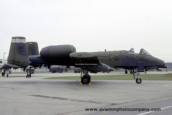 USAF 10 TFW 509 TFS Fairchild A-10A Thunderbolt 81-0990/AR (1989)