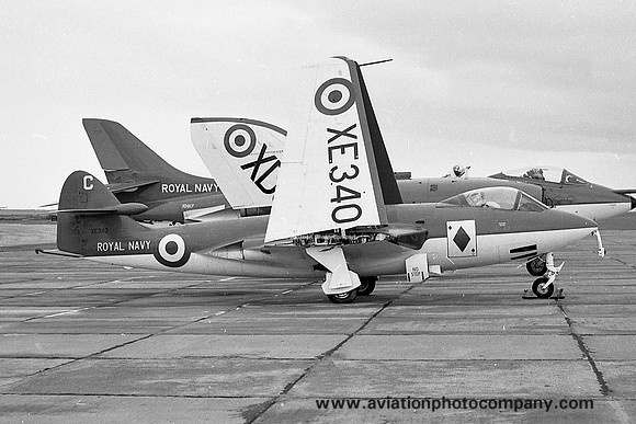 Royal Navy Hawker Sea Hawk FGA.4 XE340 at RNAS Brawdy (1966)