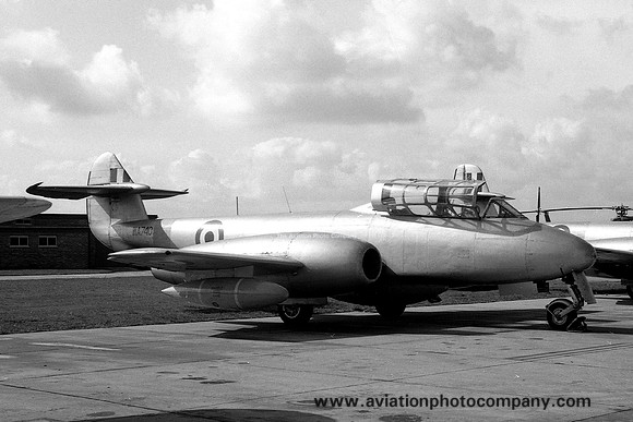 RAF Leconfield Station Flight Gloster Meteor T.7 WA740 (1960)