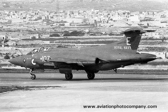 Royal Navy 800 Squadron Blackburn Buccaneer S.2 XV358/E107 at RAF Luqa