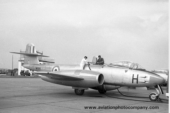 RAF College of Air Warfare Gloster Meteor F.8 WK914/H (1964)