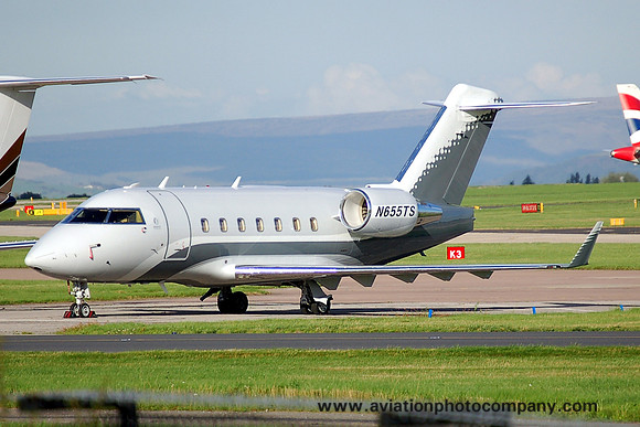 Ocean Sky Bombardier Challenger 604 N655TS at Manchester IAP (2006)