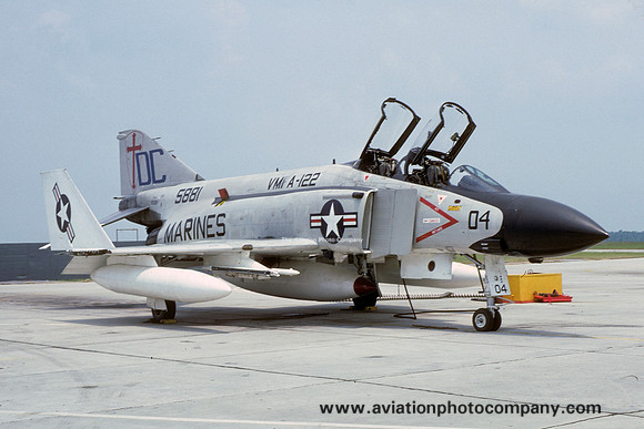 US Marines VMFA-122 McDonnell F-4J Phantom 155881/DC-04 (1976)