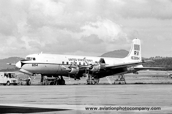 US Navy VR-51 Douglas C-118B Liftmaster 153694/RV (1972)
