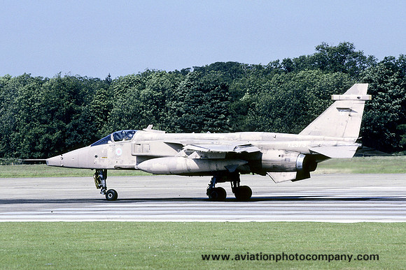 RAF 54 Squadron Sepecat Jaguar GR.1 XZ373/GF at RAF Coltishall (1991)