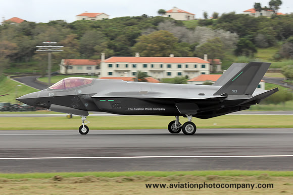 Israeli Air Force Lockheed F-35I Adir 913 at Lajes (2017)