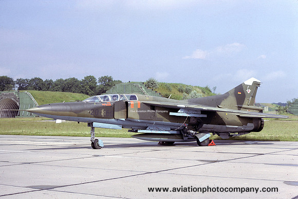 German Air Force Mikoyan MiG-23UB Flogger 20+60 (1991)