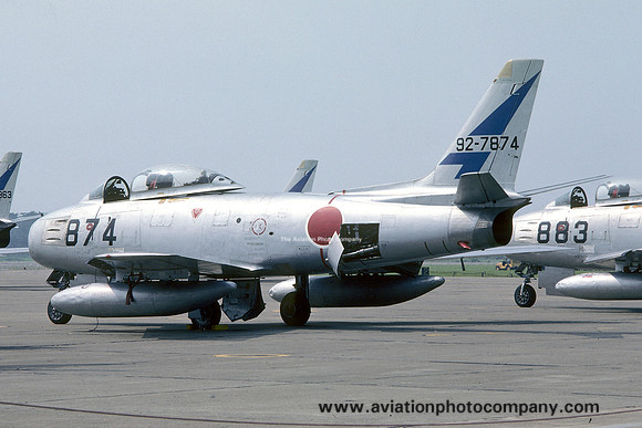 JASDF 7 Hikotai North American F-86F Sabre 92-7874 (1976)