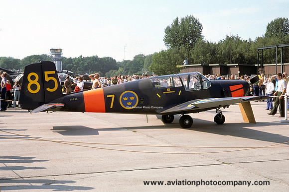 Swedish Air Force F7 SAAB Safir Sk-50 50036/85 (1975)