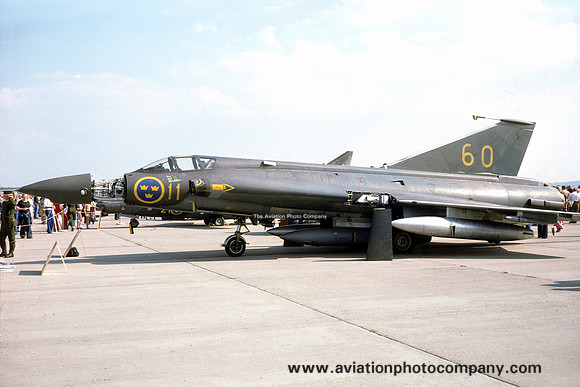 Swedish Air Force F11 SAAB Draken S-35E 35960/60 (1975)