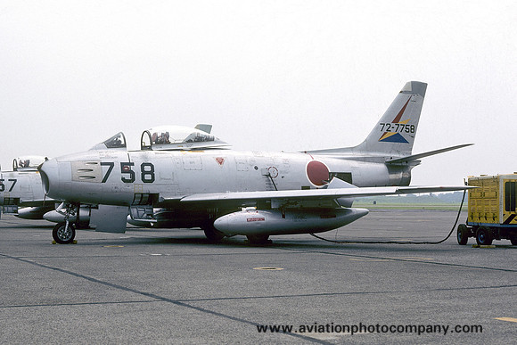 JASDF HQ Squadron North American F-86F Sabre 72-7758 (1976)