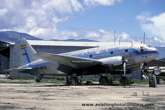 Trans Aereos San Miguel Curtiss C-46 Commando CP-909 (1986)