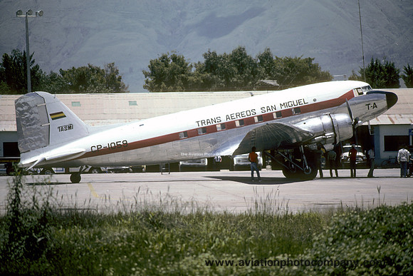 Trans Aereos San Miguel Douglas DC-3 CP-1059 (1986)