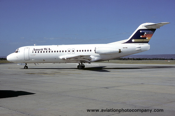 Ansett WA Fokker F-28-4000 Fellowship VH-FKI (1985)