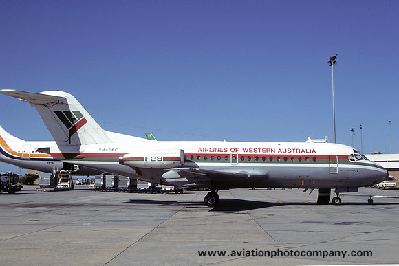 Airlines of Western Australia Fokker F-28-1000 Fellowship (1985)