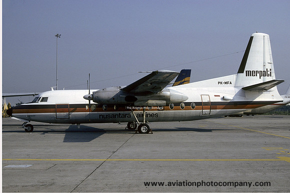 Merpati Nusantara Airlines Fokker F-27-200 Friendship PK-MFA (1982)