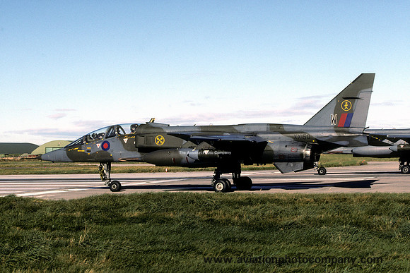 RAF 16 Squadron Sepecat Jaguar T.2 XX150/W at RAF Lossiemouth (1999)