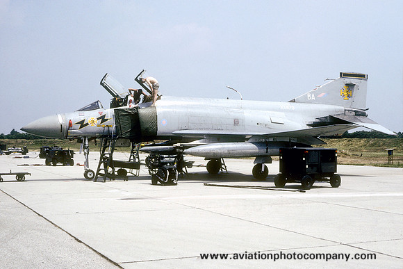 RAF 111 Squadron McDonnell F-4K Phantom FG.1 XT873/BA (1988)