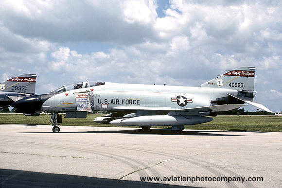 USAF North Dakota ANG 178 FIS McDonnell F-4D Phantom 64-0963 (1989)