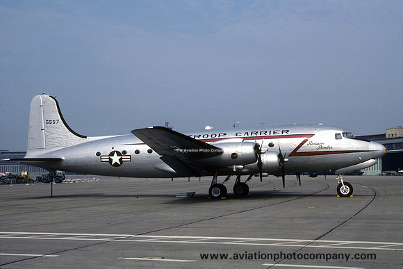 USAF Douglas C-54G Skymaster 45-0557 displayed at Berlin Tempelhof (1989)